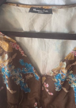 Blusa Massimo Dutti floral talla 40
