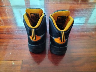 Botas de seguridad Site Rainhold negras y naranjas
