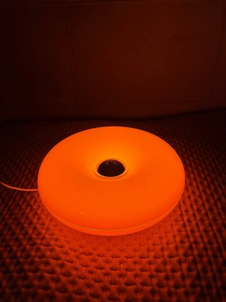 Lampada Stile IKEA Donut Ciambella Arancione