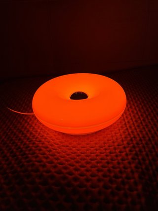 Lampada Stile IKEA Donut Ciambella Arancione