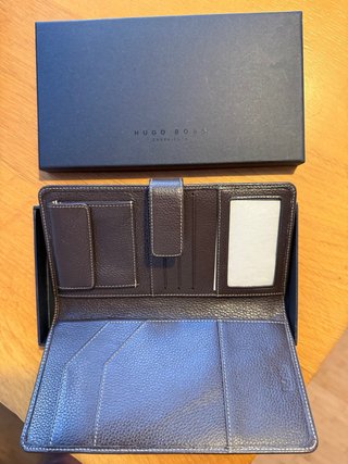 Cartera Viaje Piel Hugo Boss Nueva Caja