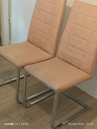 Juego de 6 sillas de comedor polipiel
