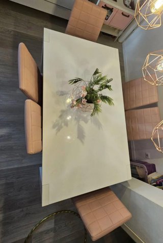 Juego de 6 sillas de comedor polipiel