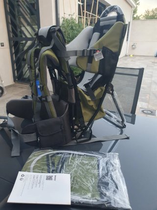 Mochila Portabebés BESREY Verde Militar, NUEVA