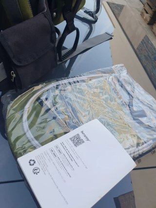 Mochila Portabebés BESREY Verde Militar, NUEVA