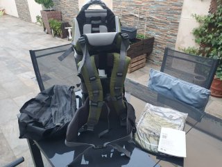 Mochila Portabebés BESREY Verde Militar, NUEVA