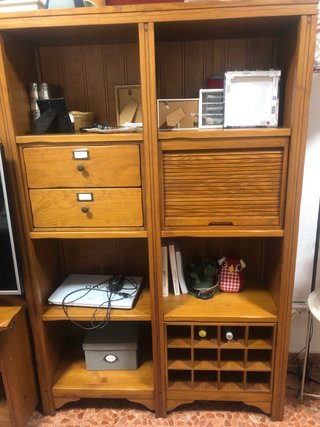 Mueble salón madera maciza