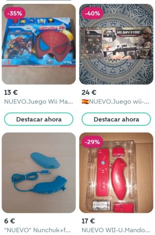 NUEVO. 2 Pistolas Wii y WiiU