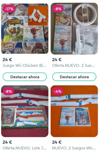 NUEVO. 2 Pistolas Wii y WiiU