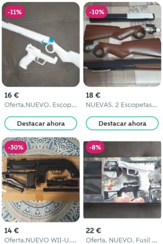 NUEVO. 2 Pistolas Wii y WiiU