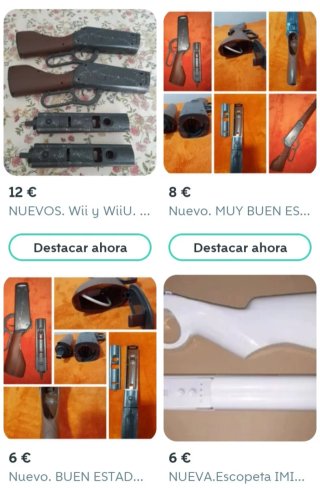NUEVO. 2 Pistolas Wii y WiiU