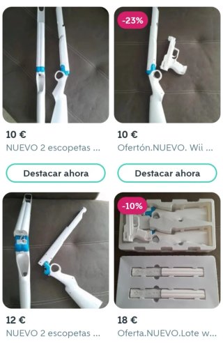NUEVO. 2 Pistolas Wii y WiiU