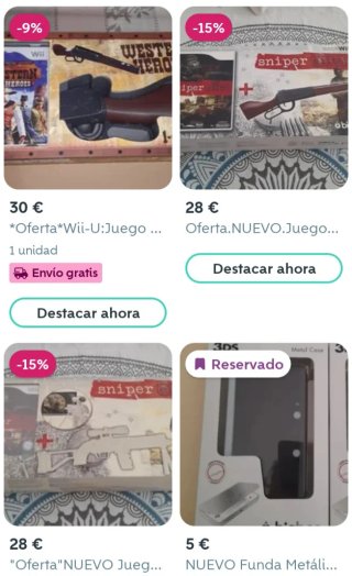 NUEVO. 2 Pistolas Wii y WiiU