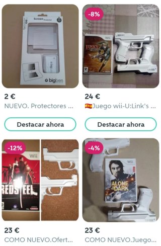 NUEVO. 2 Pistolas Wii y WiiU