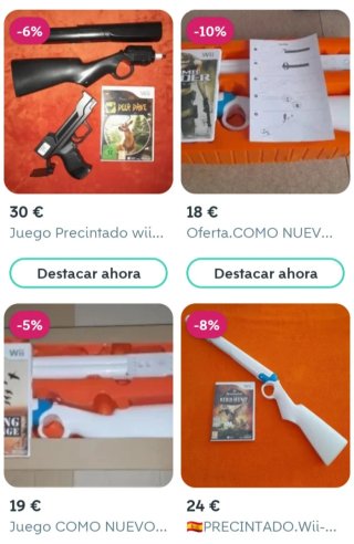 NUEVO. 2 Pistolas Wii y WiiU
