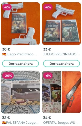 NUEVO. 2 Pistolas Wii y WiiU