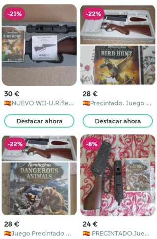 NUEVO. 2 Pistolas Wii y WiiU