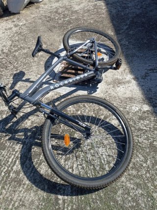 Bicicleta Rockrider Gris