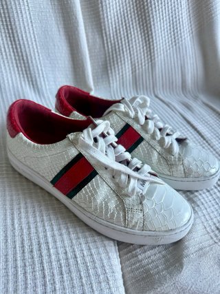 Michael Kors Zapatillas Mujer Blancas y Rojas