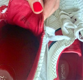 Michael Kors Zapatillas Mujer Blancas y Rojas