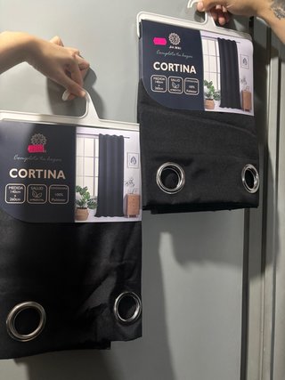 Pack 2 Cortinas Negras