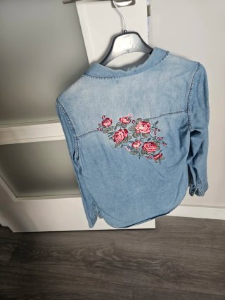 Camisa vaquera mujer bordada