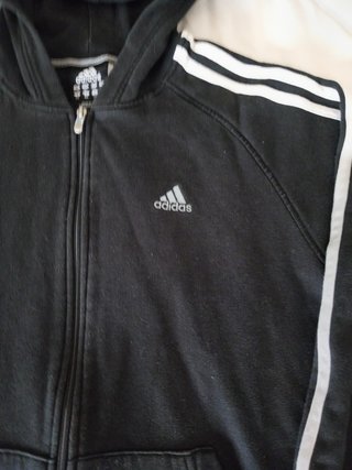 Sudadera Adidas con capucha negra Talla S