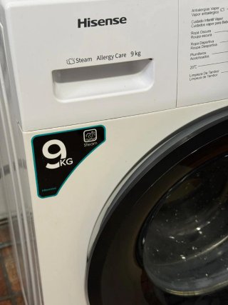 Lavadora Hisense 9 kg Steam Allergy Care
