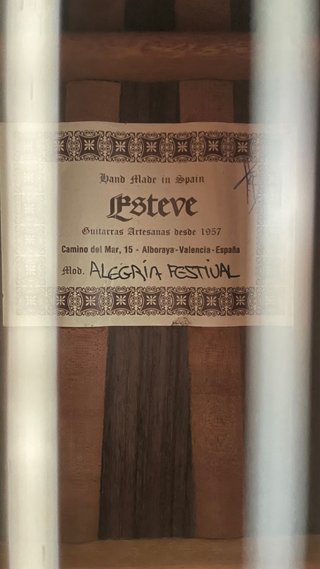 Guitarra Clásica Esteve Alegría Festival