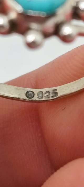 Anillo de Plata y Turquesa.