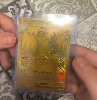 Carta Pokémon Mega Dragonite EX Dorada