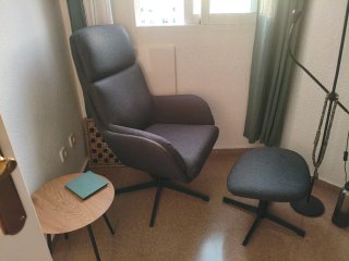 Sillón reclinable TANKEDAL gris oscuro