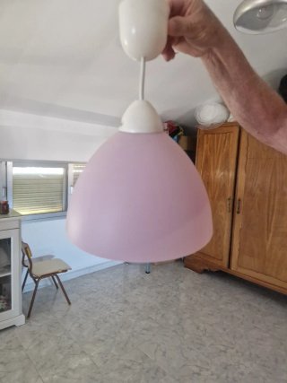 Lámparas de techo tulipán plástico x3
