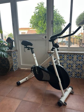 Bicicleta Estática Blanca