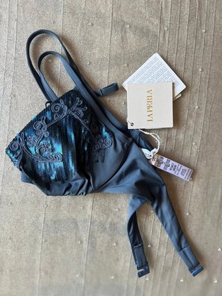 La Perla Bikini Top Sequined Luxury Swimwear New With Tags (284€)