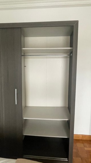 Armario 203x175x60cm Madera Gris Oscuro