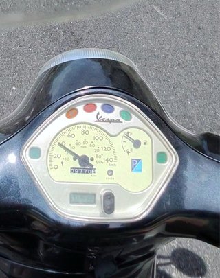 Vespa Negra Automática Scooter