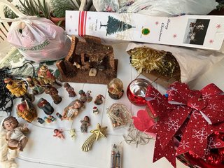 Lote Decoración Navidad Belén Figuras