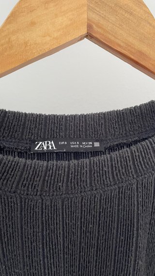 Jersey peplum Zara negro