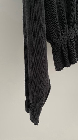 Jersey peplum Zara negro