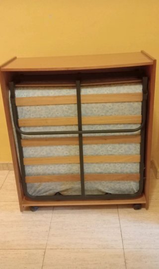 Mueble cama plegable con colchón 180x80