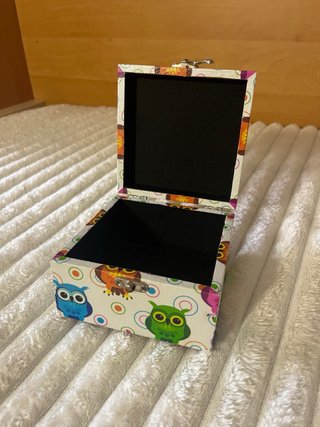 Caja joyero pequeña búhos multicolor
