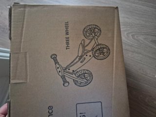 Bicicleta de madera evolutiva roja