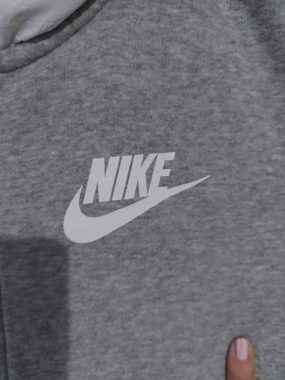 Sudadera Nike Gris con Capucha Talla L