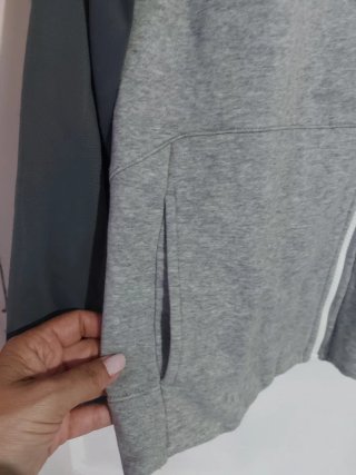 Sudadera Nike Gris con Capucha Talla L