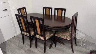 Mesa comedor madera y 6 sillas