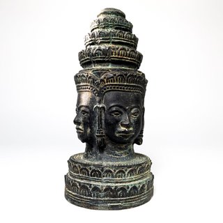 Cabeza dios Hindú Brahma bronce Jemer s.XII