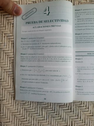 Selectividad Matemáticas I Pruebas 1997