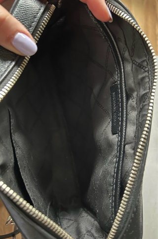 Bandolera Michael Kors Jet Set Negra piel