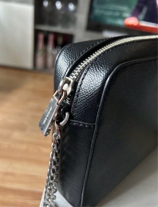 Bandolera Michael Kors Jet Set Negra piel